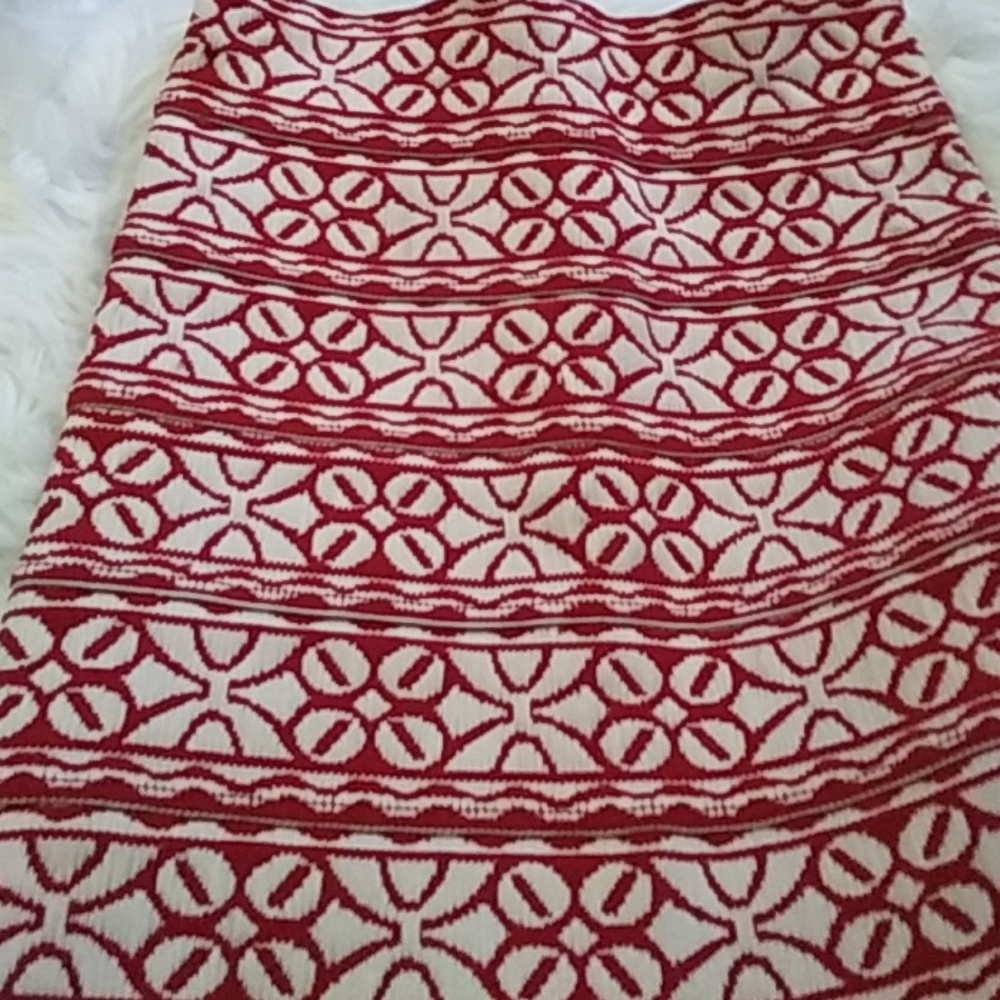 Red and white shirt